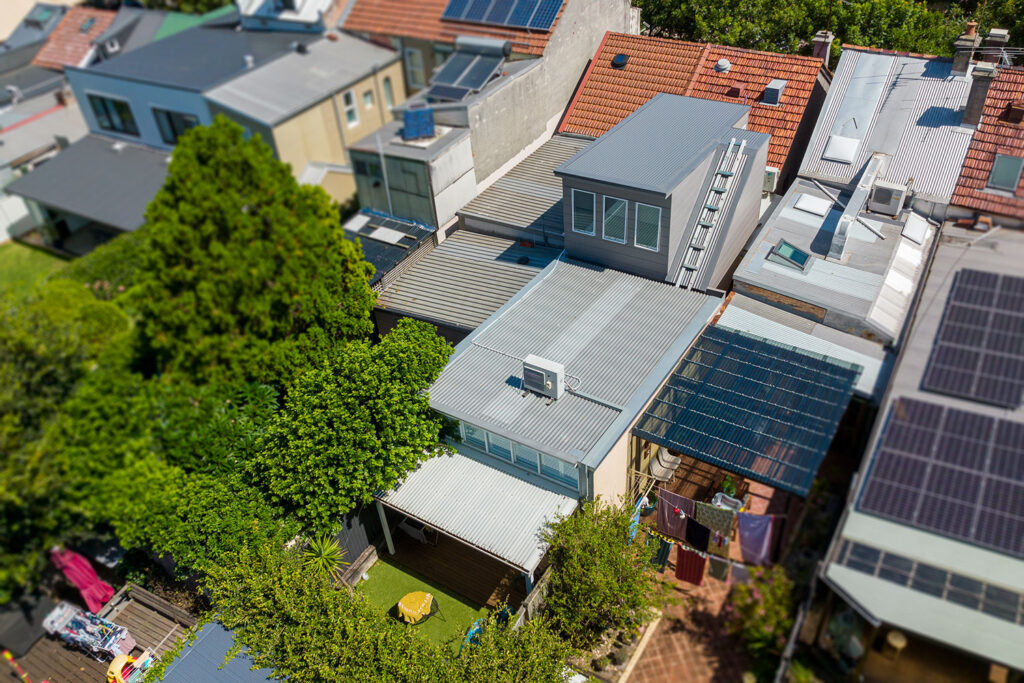 Marrickville House aerial view